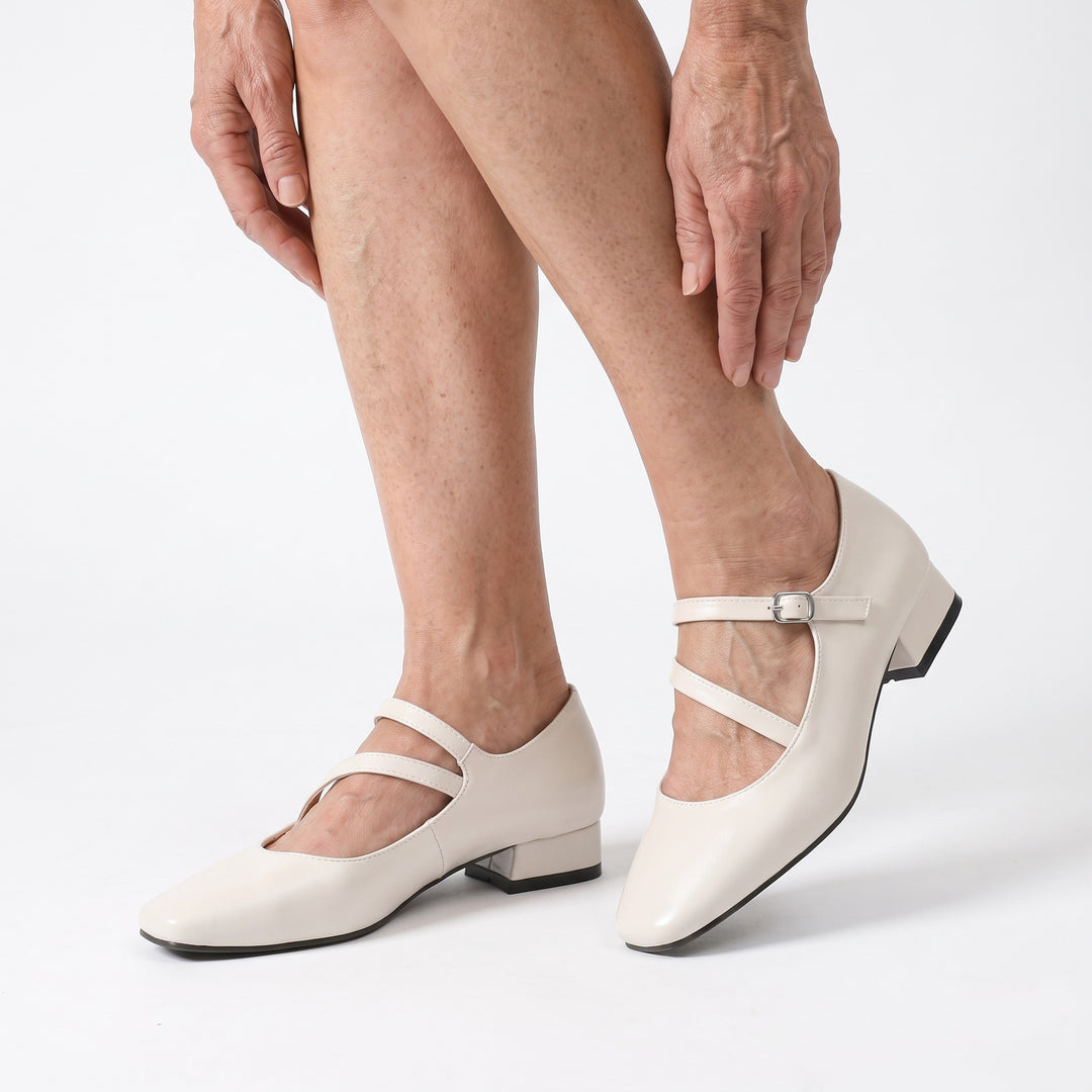 Adele-Astrid Women's Mary Jane Block Heels