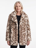 Birgit-Martha | Women's Double-Breasted Leopard Print Statement Coat