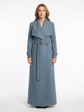 Thelma-Frances | Women's Notched-Lapel Belted Wrap Coat