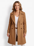 Carmen-Rosemary | Women's Notch-Lapel Tailored Peacoat