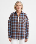 Sybil-Cecile | Women's Oversized Checked Shirt Jacket