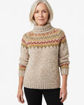 Nadine-Lottie | Women's Turtleneck Sweater with Ribbed Cuffs