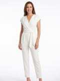 Renata | Women's Short-Sleeve V-Neck Jumpsuit