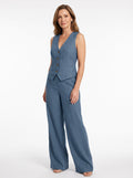 Henrietta | Women's Tailored Vest & Wide-Leg Trouser Suit Set