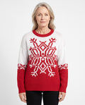 Eleanor | Women's Snowflake Jacquard Christmas Sweater