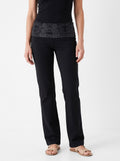 Roberta | Women's Snake-Print Fold-Over Waist Straight-Leg Pants