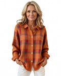Bernadette-Juliet | Women's Checkered Knit Cardigan