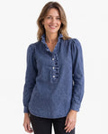 Evelina-Sabine | Women's Ruffle-Trim Blouse