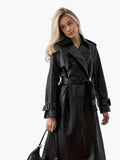 Adele-Annelise | Women's Belted Double-Breasted Trench Coat