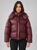 Rosemary-Miriam | Women's Cropped Hooded Puffer Jacket