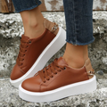 Annelise-Evelina | Women's Leather Platform Sneakers
