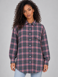 Gilda | Women's Oversized Check Blouse