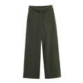 Valerie-Hilda | Women's Wide-Leg High-Waist Pants with Cuffed Waistband