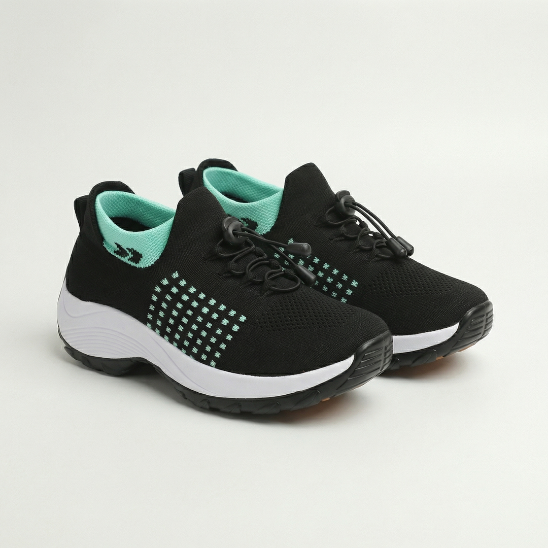 Ambulo Orthopedic Shoes Green Black for Women - View 1
