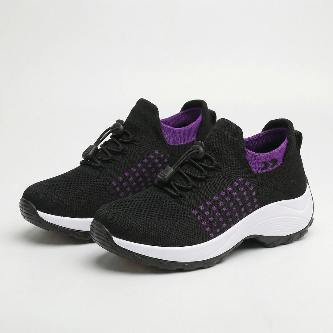 Ambulo Orthopedic Shoes Purple Black for Women - View 1