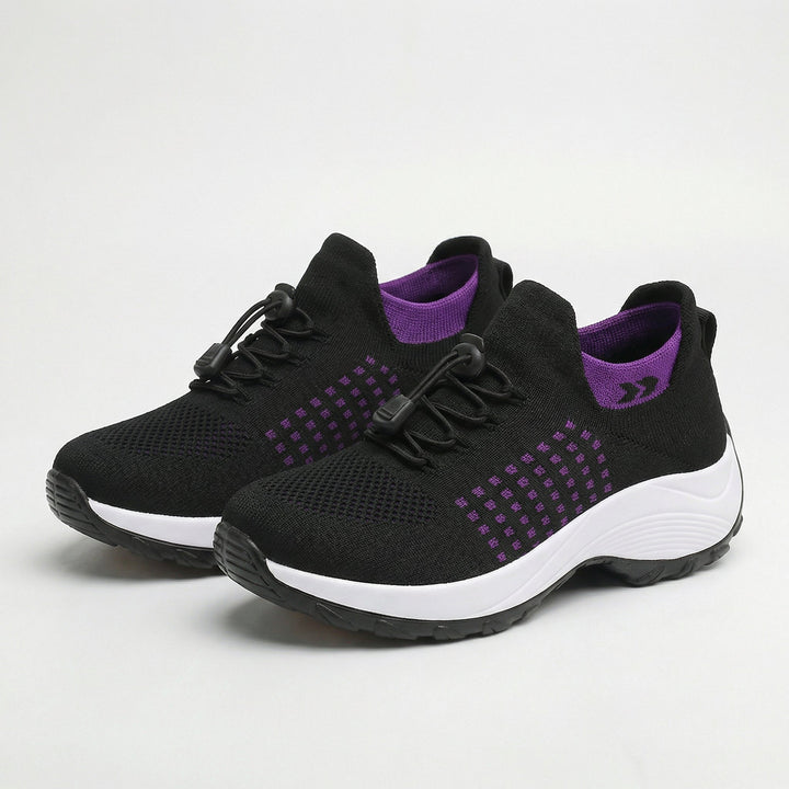 Ambulo Orthopedic Shoes Purple Black for Women - View 1