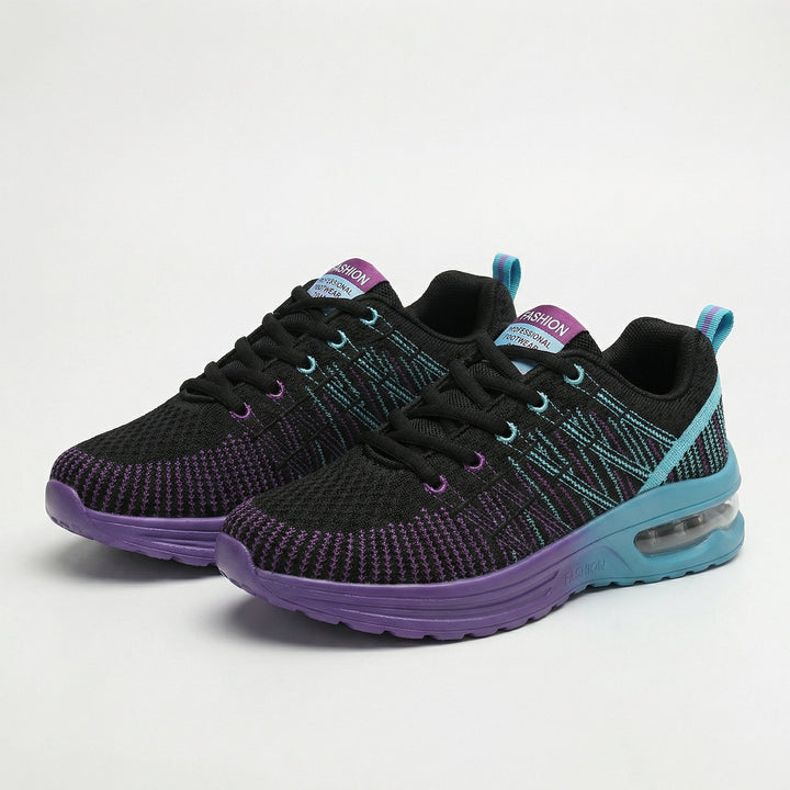 Hildastep Orthopedic Shoes Black Purple for Women - View 1