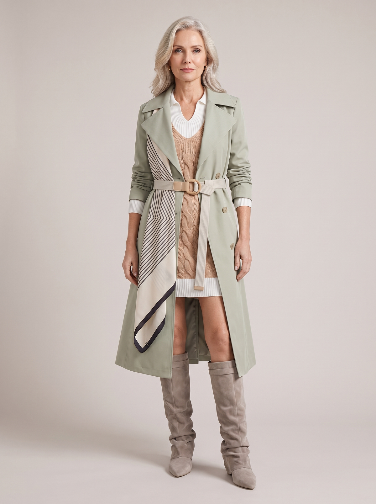 The Knit Dress Look on model