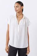 Odette | Women's Oversized Collared Voile Blouse