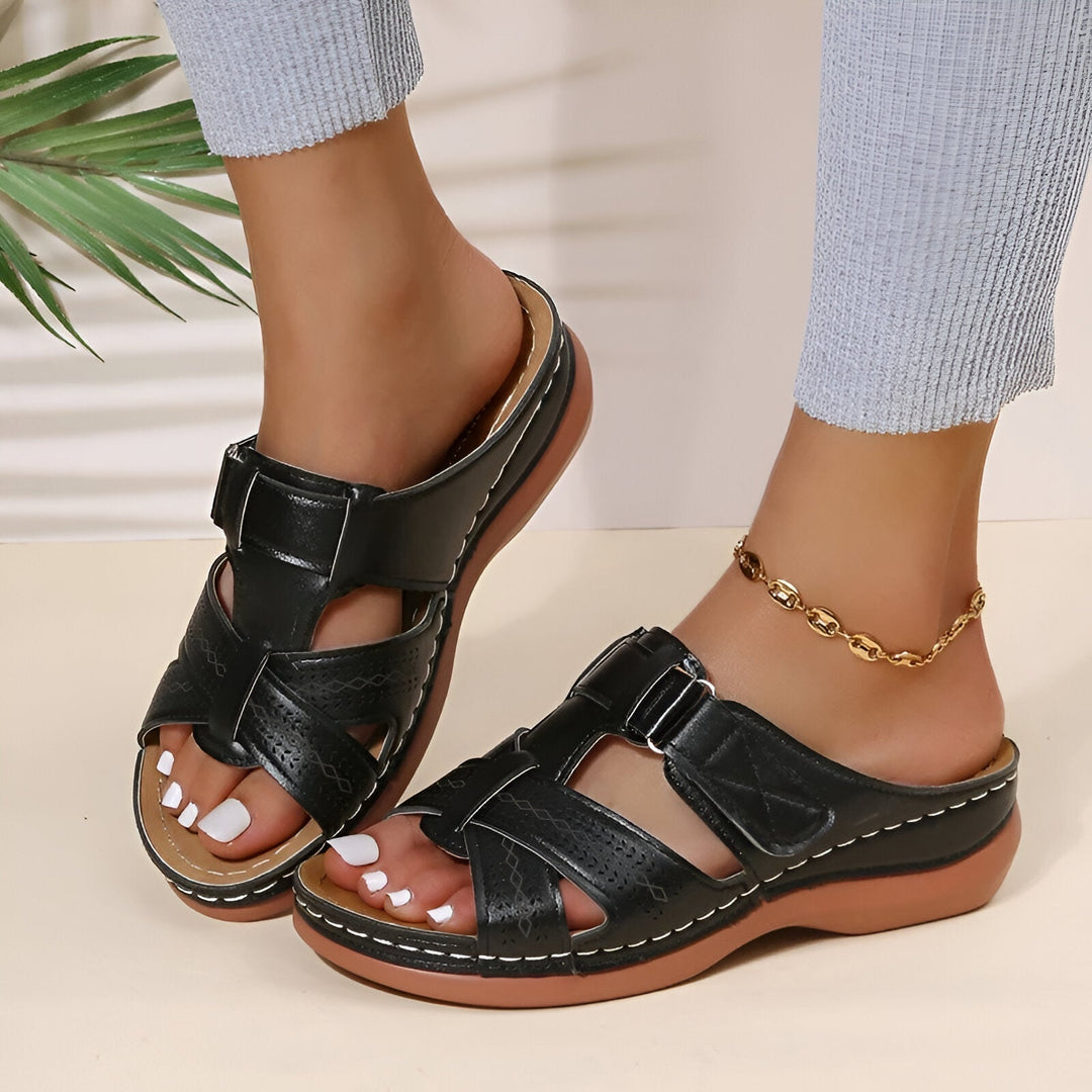Piper® | Vintage orthopedic wedge sandal