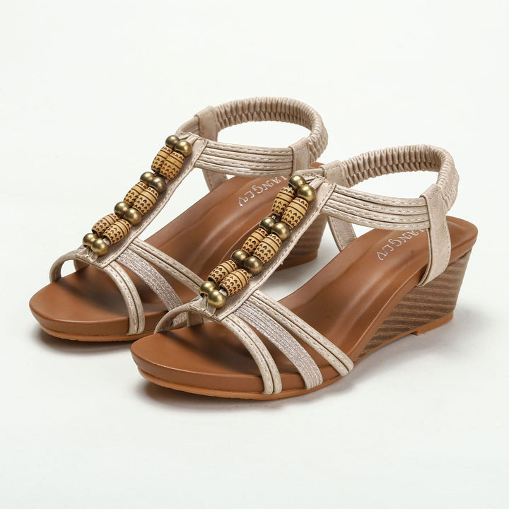 Valentina Boho Wedge Sandals for Women | Vacation Platform Summer