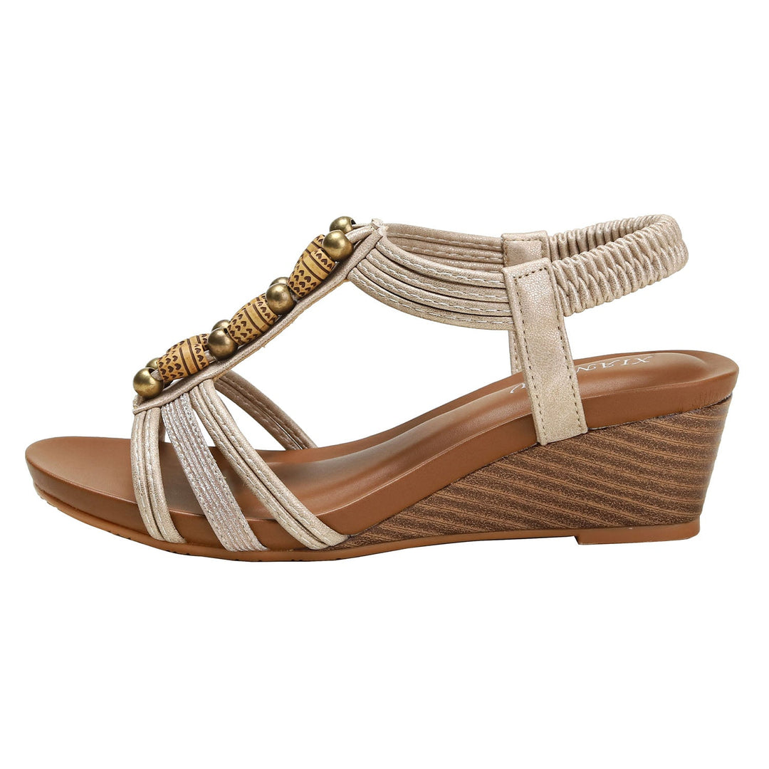 Valentina Boho Wedge Sandals for Women | Vacation Platform Summer