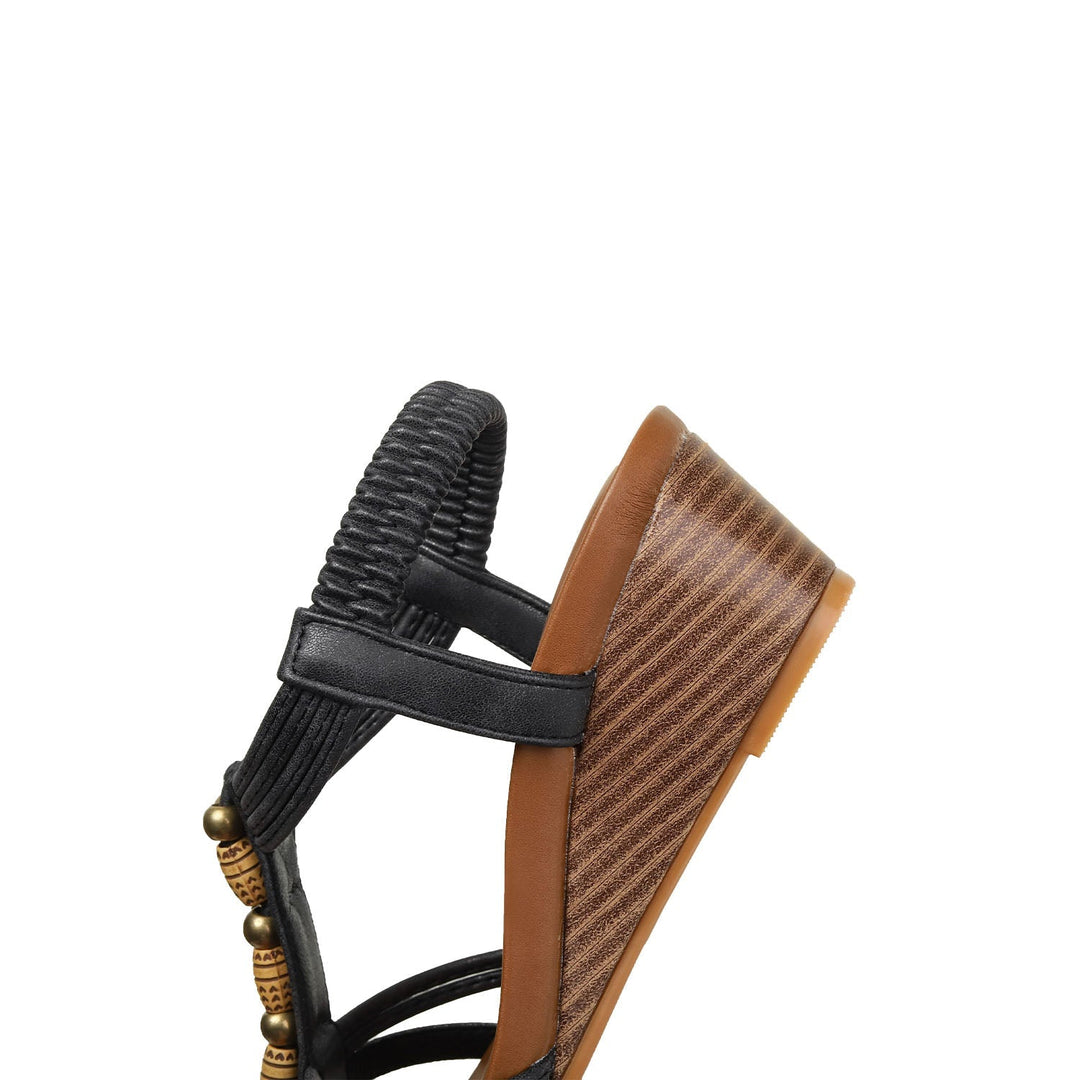 Valentina Boho Wedge Sandals for Women | Vacation Platform Summer