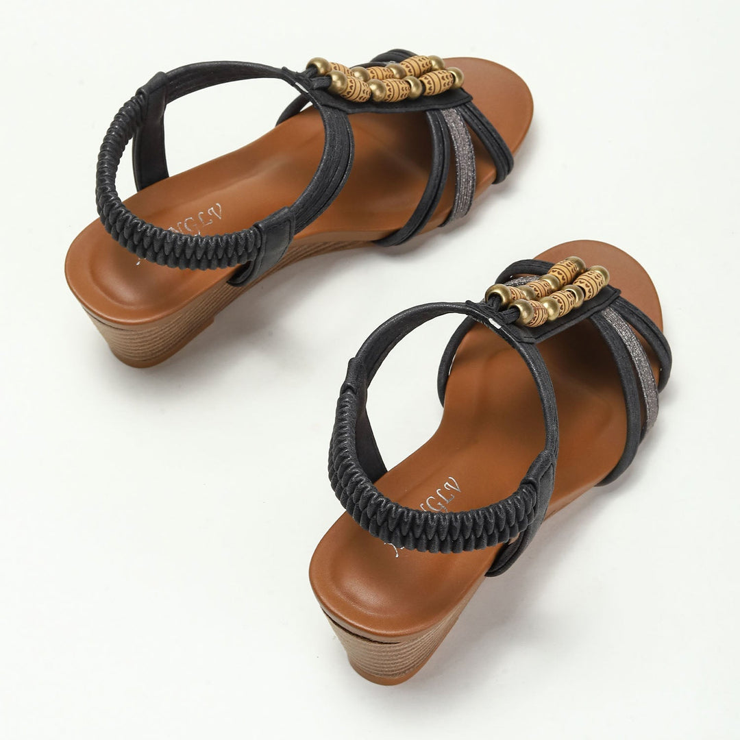 Valentina Boho Wedge Sandals for Women | Vacation Platform Summer