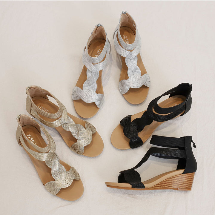 Seraphina Soft Wedge Sandals for Women | Bohemian Fashion Platform