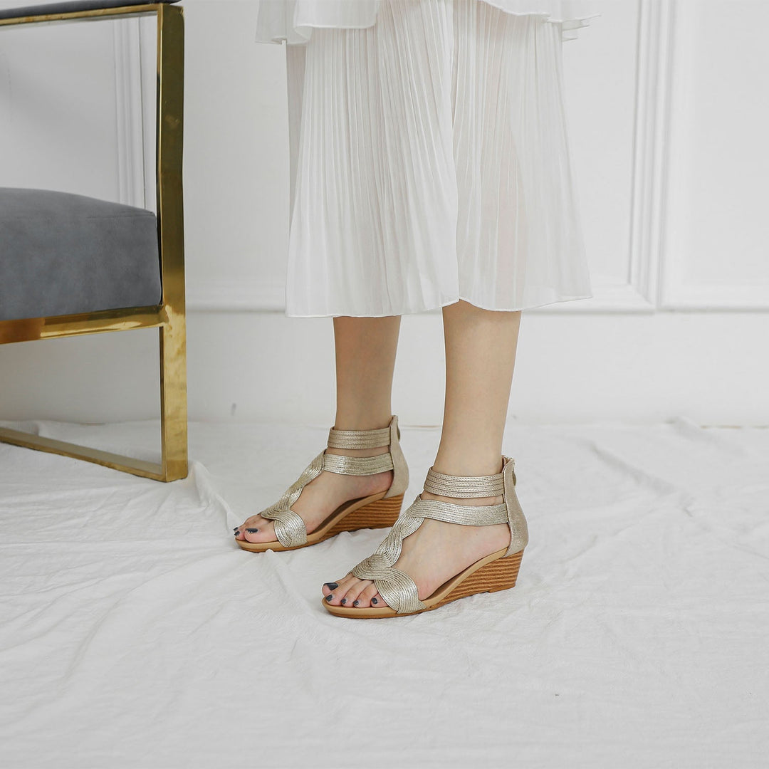 Seraphina Soft Wedge Sandals for Women | Bohemian Fashion Platform