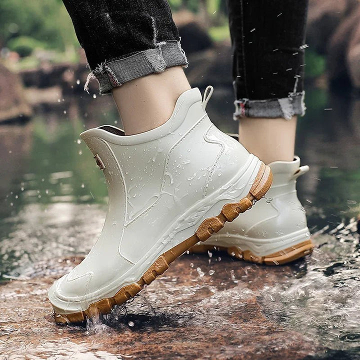 Lily | Waterproof Boots Ankle Chelsea Style Slip-On Rain - Women&