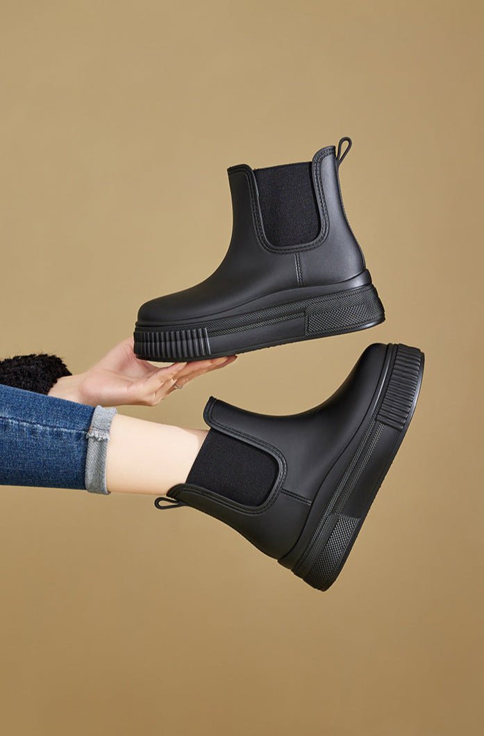 Scarlett | Waterproof Boots Chelsea Platform Rain Ankle - Women&