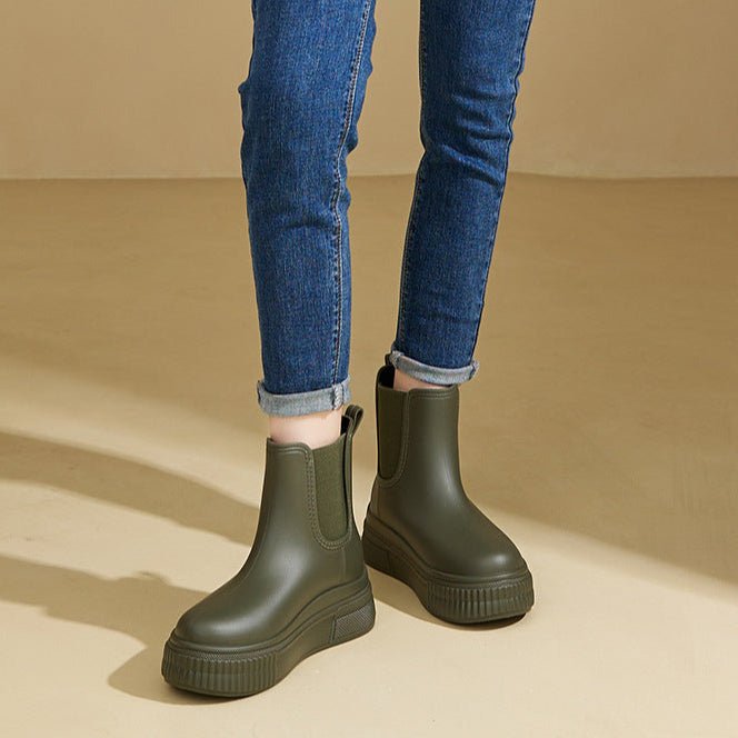 Scarlett | Waterproof Boots Chelsea Platform Rain Ankle - Women&