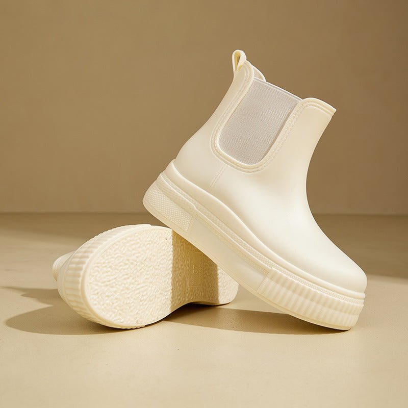 Scarlett | Waterproof Boots Chelsea Platform Rain Ankle - Women&