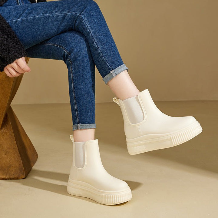 Scarlett | Waterproof Boots Chelsea Platform Rain Ankle - Women&