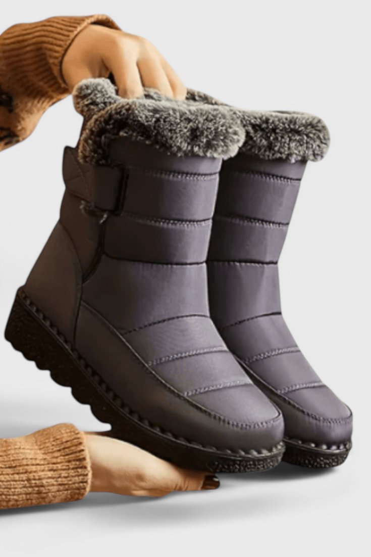 Scarlett | Waterproof Boots Quilted Mid-Calf Slip Resistant Sole - Women&