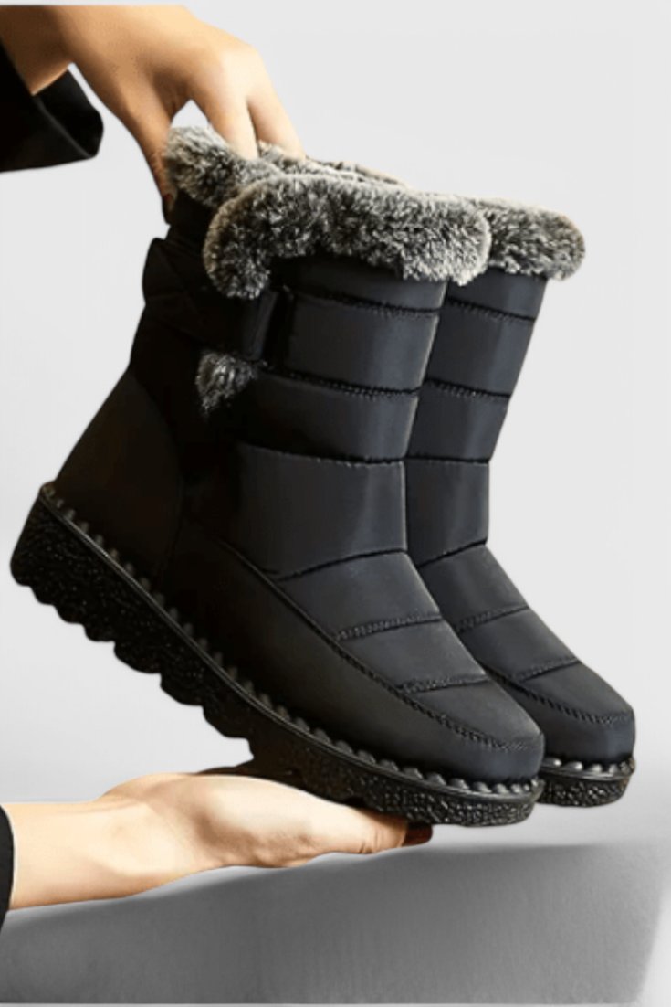 Scarlett | Waterproof Boots Quilted Mid-Calf Slip Resistant Sole - Women&