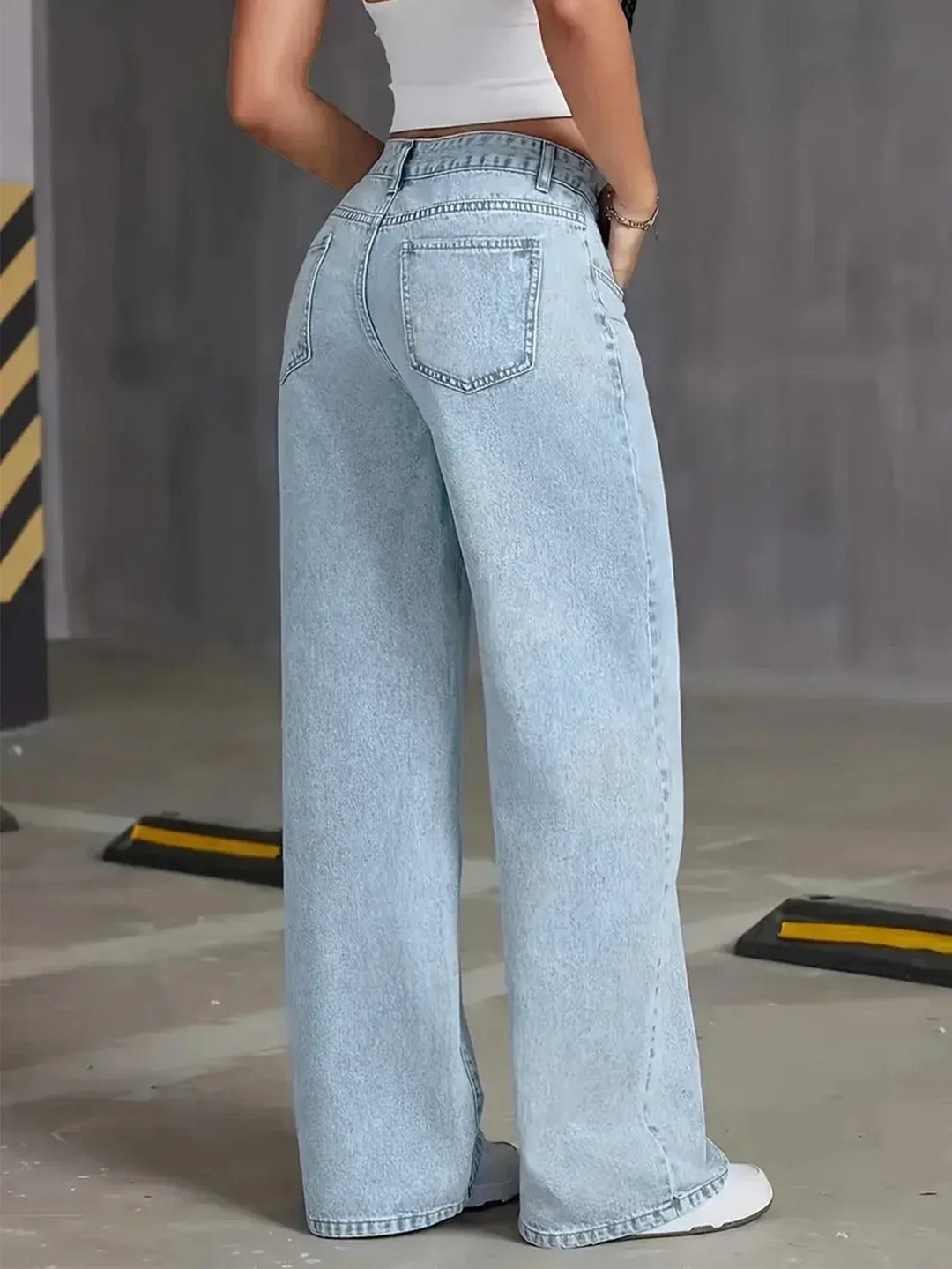 Daisy | Light Wash Wide Leg Jeans