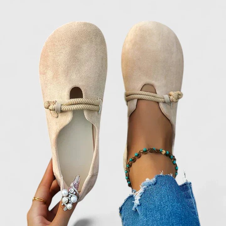 Ivy | Women's Loafers Round Toe Rope Detail Slip-On Flat - Women's Slip-On Loafers | Nancy Callen Fashion