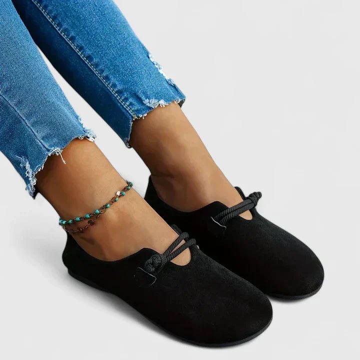 Ivy | Women's Loafers Round Toe Rope Detail Slip-On Flat - Women's Slip-On Loafers | Nancy Callen Fashion