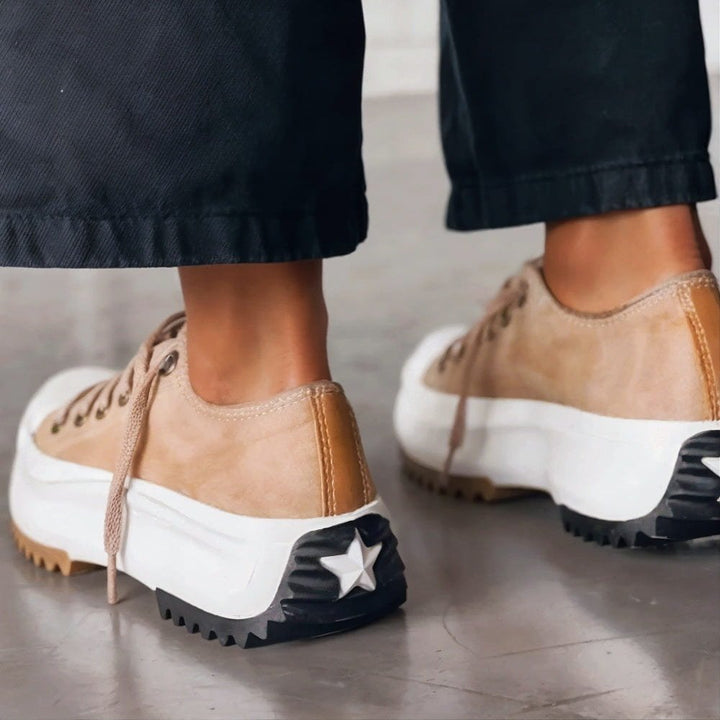 Emily | Women's Platform Trainers Lace-Up Chunky Sole Orthopedic - Women's Chunky Sole | Nancy Callen Fashion