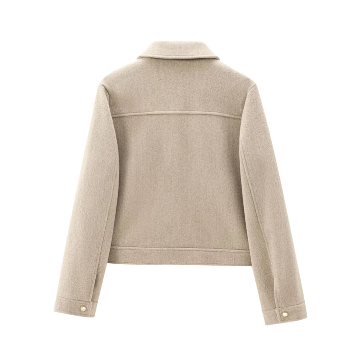 Blair | Cropped Zip Up Bomber Jacket