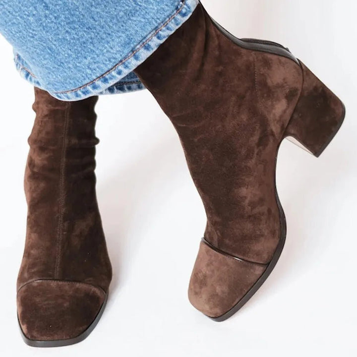 Sienna | Women's Square-Toe Block Heel Ankle Boots