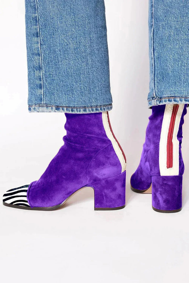 Sienna | Women's Square-Toe Block Heel Ankle Boots